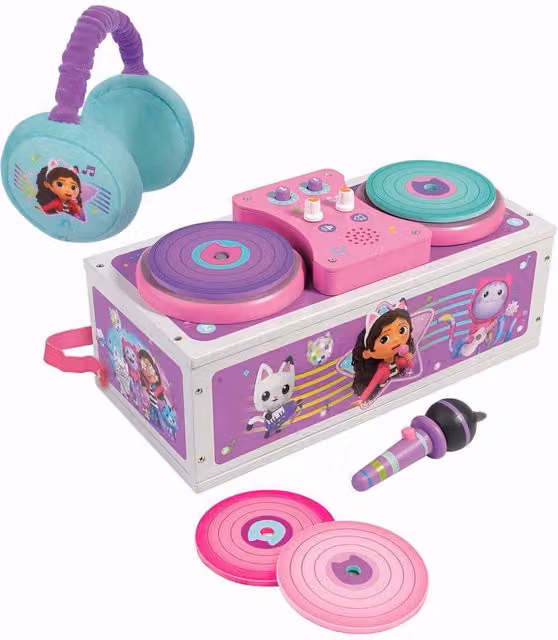 Gabby's Dollhouse DJ Decks Playset in Purple and Multicolour