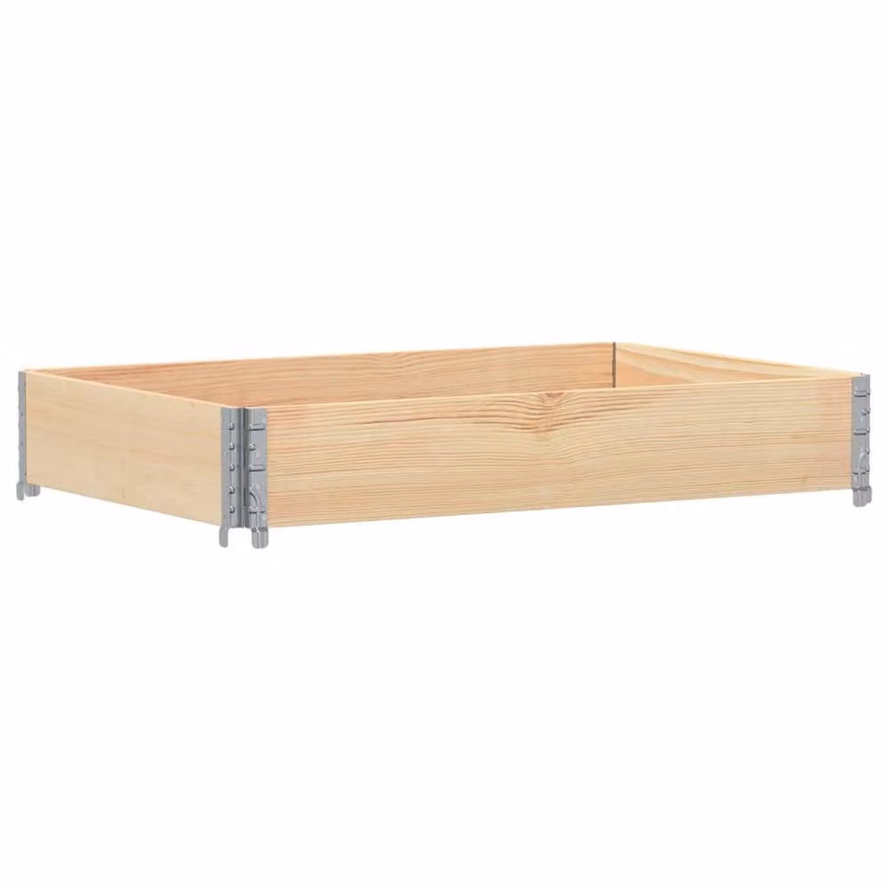 Berkfield Wooden Raised Bed Planter in Brown, W: 120 cm, D: 80 cm – 2