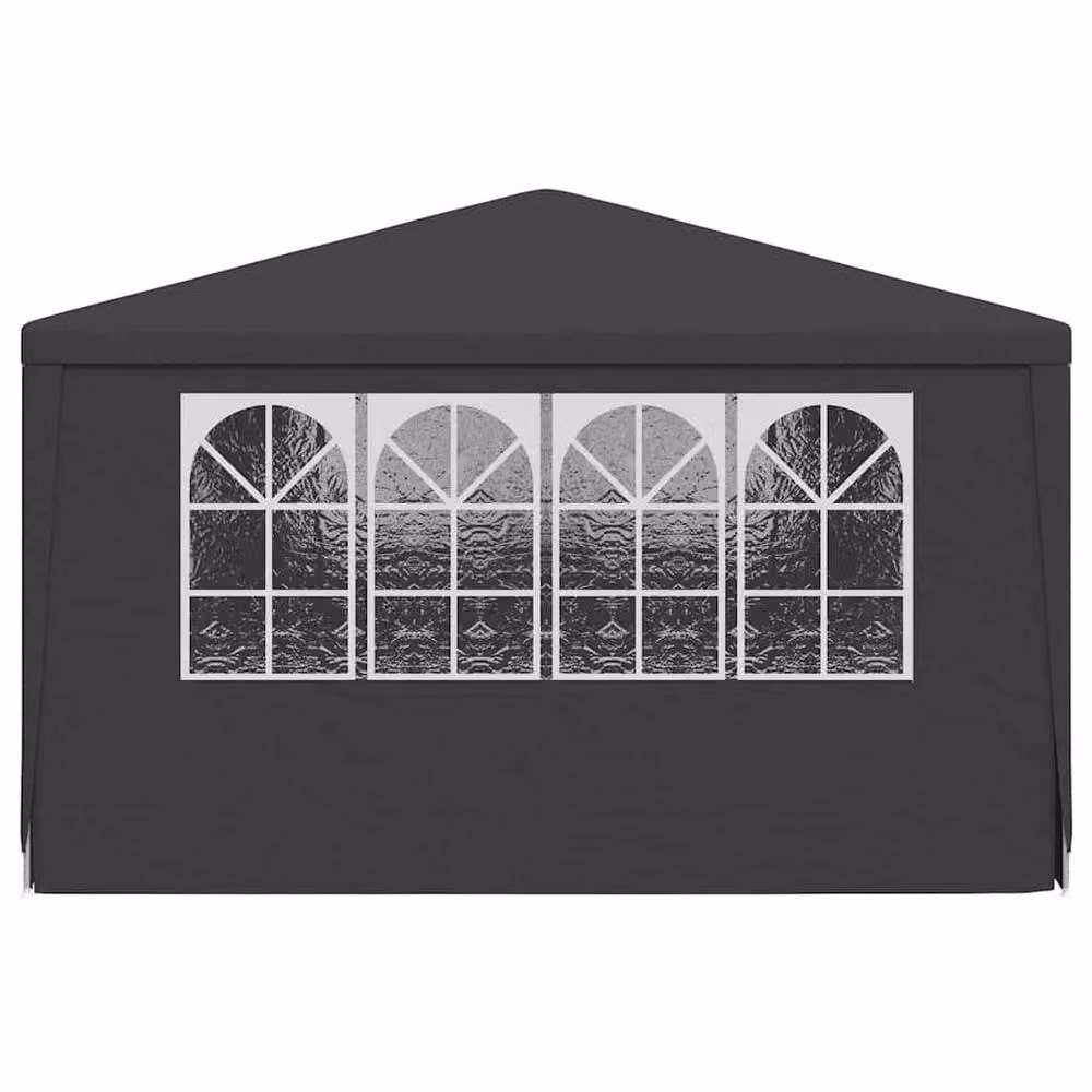 Berkfield Home Professional Party Tent with Side Walls and Windows, Anthracite and Black, W: 6 m, D: 4 m – 2