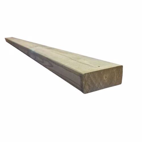 Snowdon Pressure Treated Timber CLS Decking Joists, 4 Pack, Natural Brown, W: 3.8 cm, H: 8.9 cm, L: 240 cm
