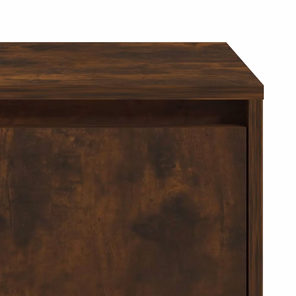 Berkfield Home Elegant Bedside Cabinets, 2 Piece Set in Smoked Oak Brown, W: 45 cm, D: 34 cm, H: 44.5 cm – 7
