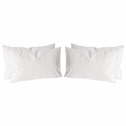 Nicola Spring Pack of 4 Rectangular Velvet Decorative Throw Pillows with Removable Covers, Beige, W: 60 cm, D: 40 cm