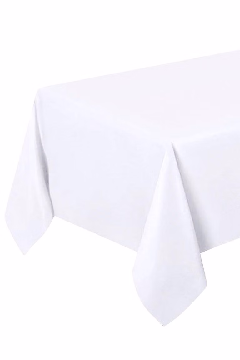 Neel Blue White Premium Polyester Rectangular Tablecloth