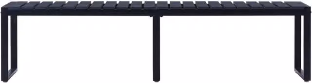 Berkfield Home Modern Garden Bench in Black, Width: 180 cm – 1