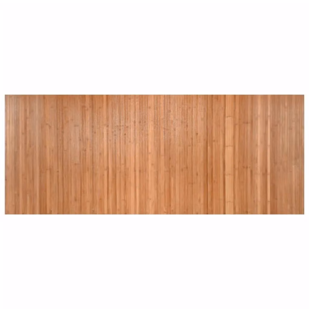 Berkfield Home Rectangular Nature Bamboo Rug in Brown, W: 80 cm, L: 200 cm – 2