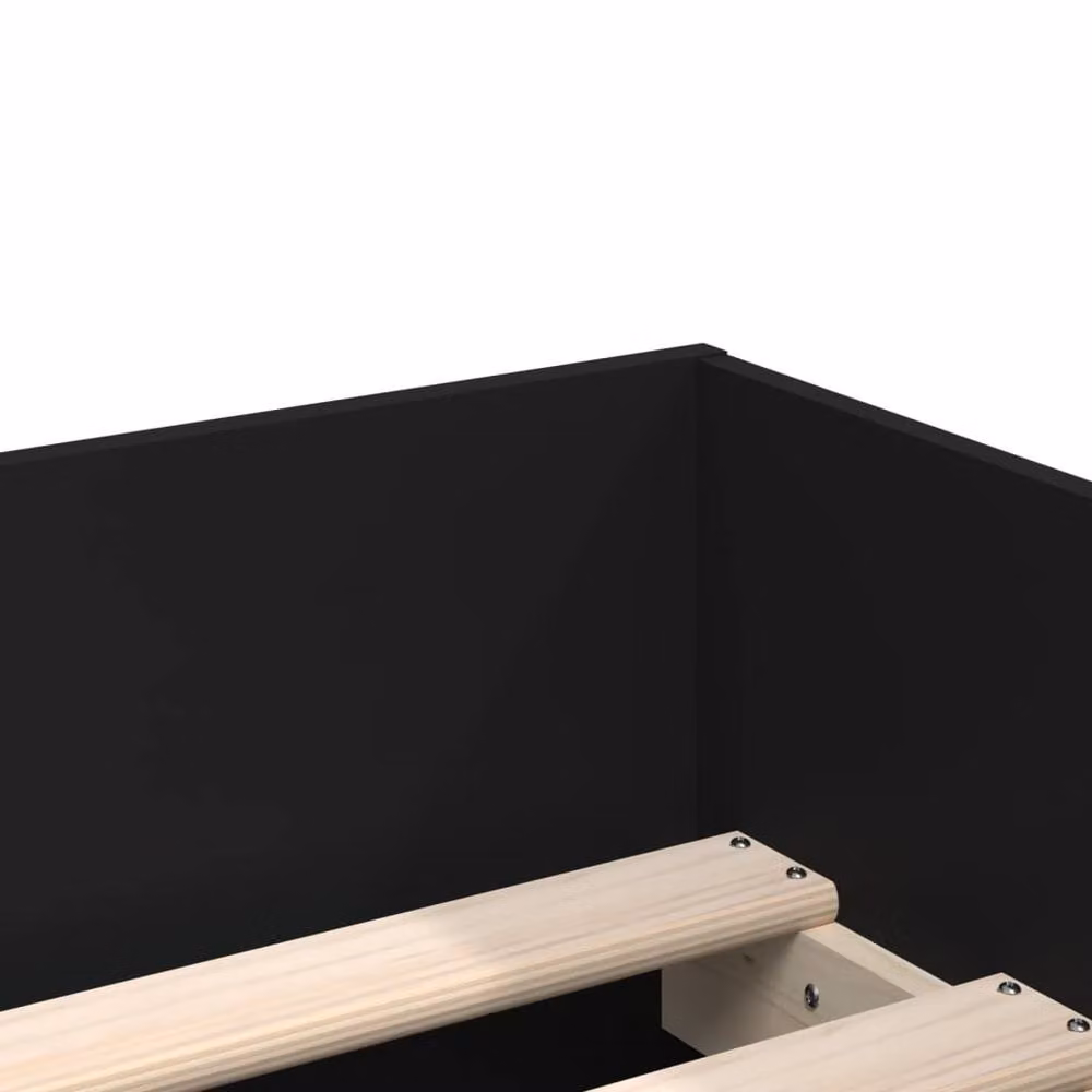 Berkfield Home Single Bed Frame with Drawers, Black, W/D/H: 90 x 190 cm – 5