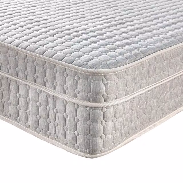 Somnior Small Single Pocket Spring Mattress with High Density Modified Polyether Memory Foam Topper in White – 1