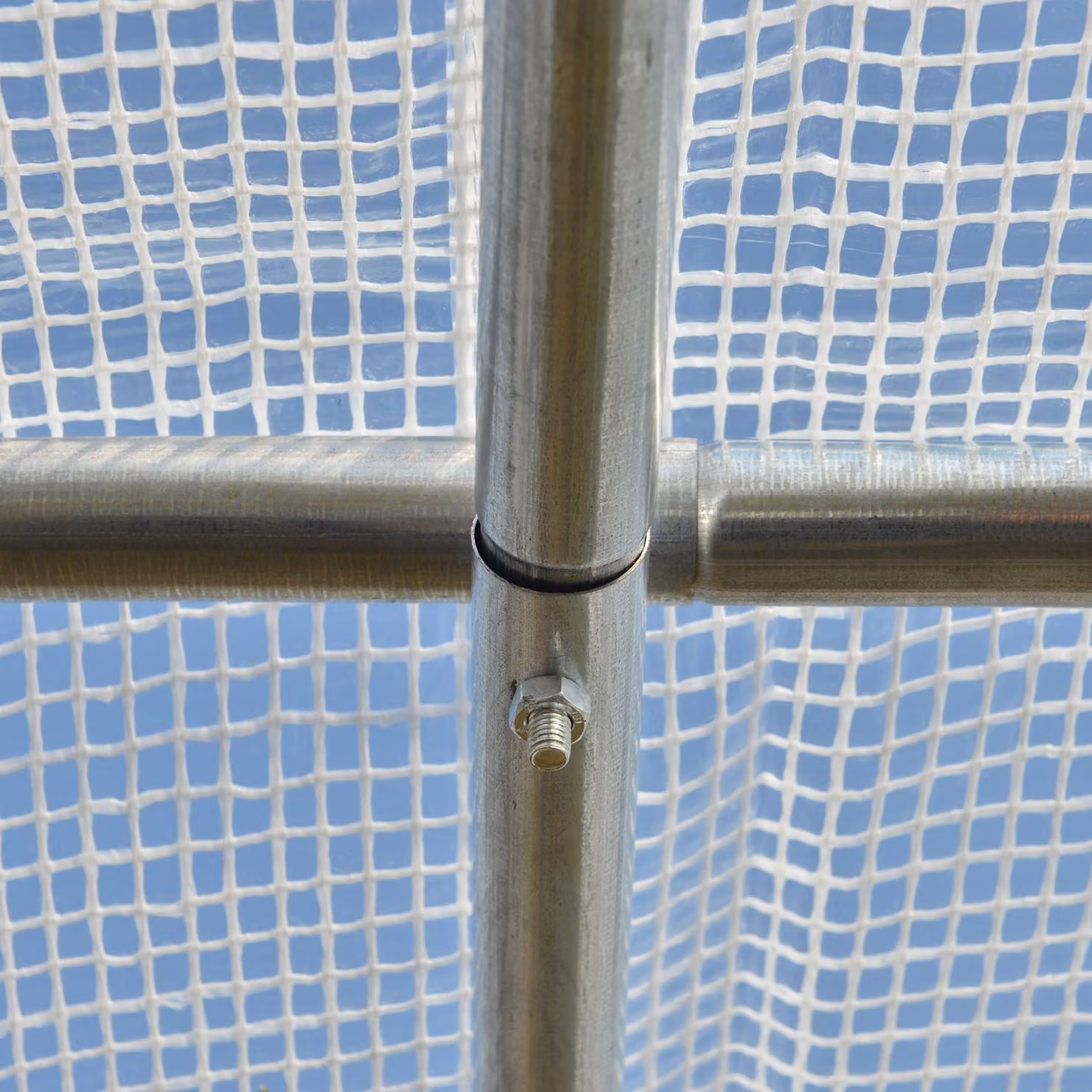 Outsunny White Walk-in Tunnel Greenhouse Polytunnel Tent with PE Cover, Zippered Roll Up Door and 6 Mesh Windows, W: 300 cm, D: 200 cm, H: 200 cm – 4
