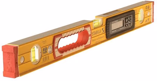 Stabila 196-2-M Electronic Spirit Level with Rare Earth Magnets, Yellow, 183 cm