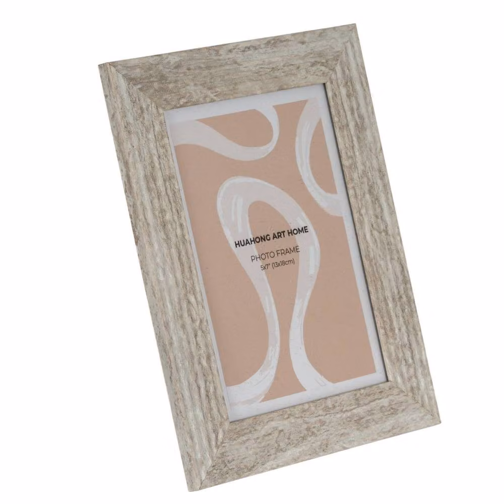 Hill Interiors Kust Single Rectangular Wood Photo Frame in Sand – 3
