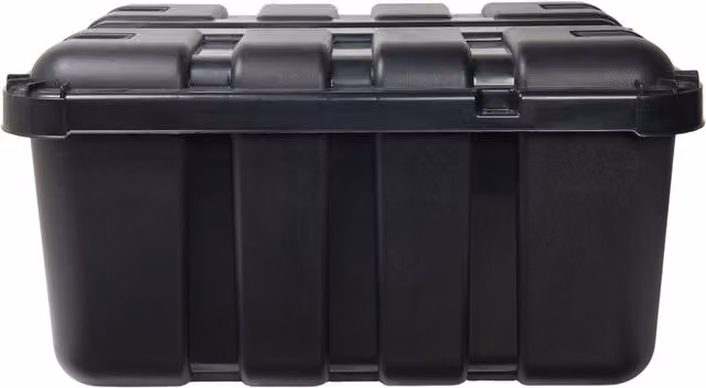 Tontarelli Flip and Store Stackable Underbed Storage Box with Lid, Black, 140 l