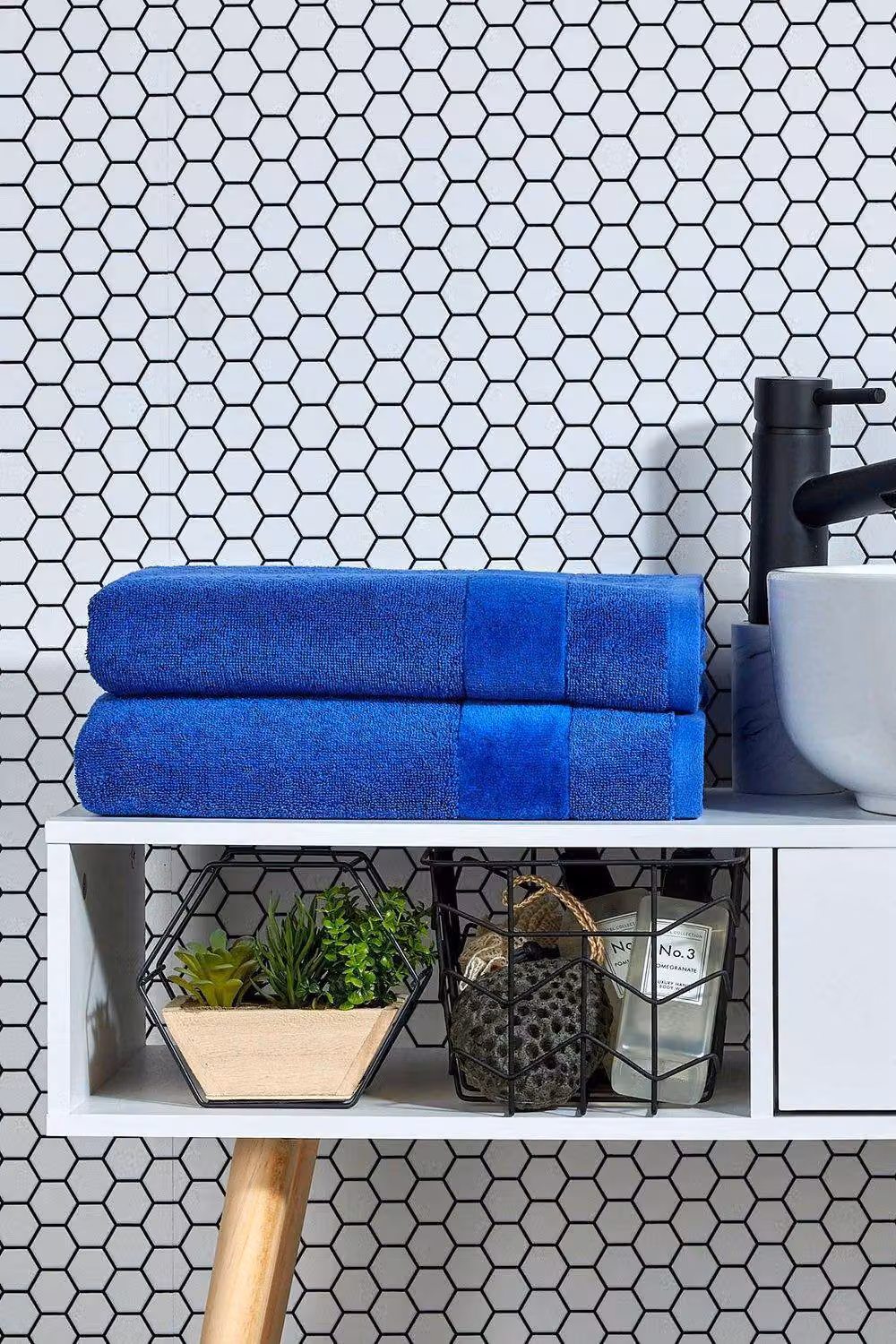 Christy Prism Luxury Blue 100% Turkish Cotton Towels – 4