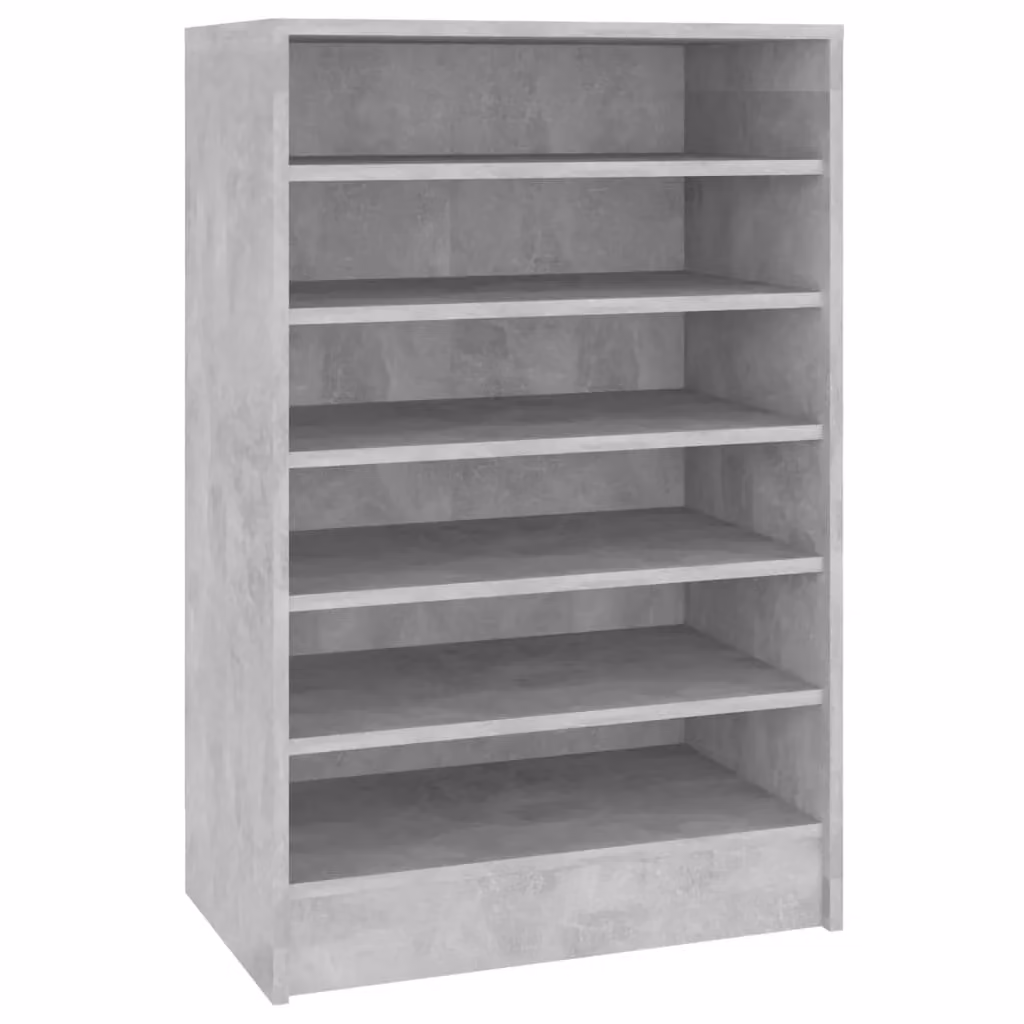 Berkfield Home Modern Grey Shoe Cabinet with Internal Shelves, W/D/H: 60 x 35 x 92 cm – 2