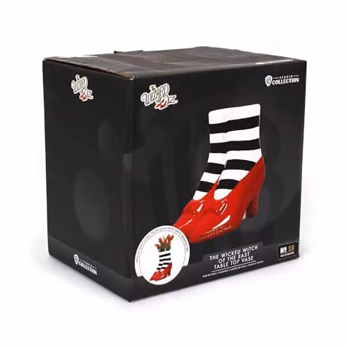 Half Moon Bay Wizard of Oz Wicked Witch Shaped Ceramic Tabletop Planter in Red, Black and White, H 16.5 x W 15.8 x D 13.5 cm – 2