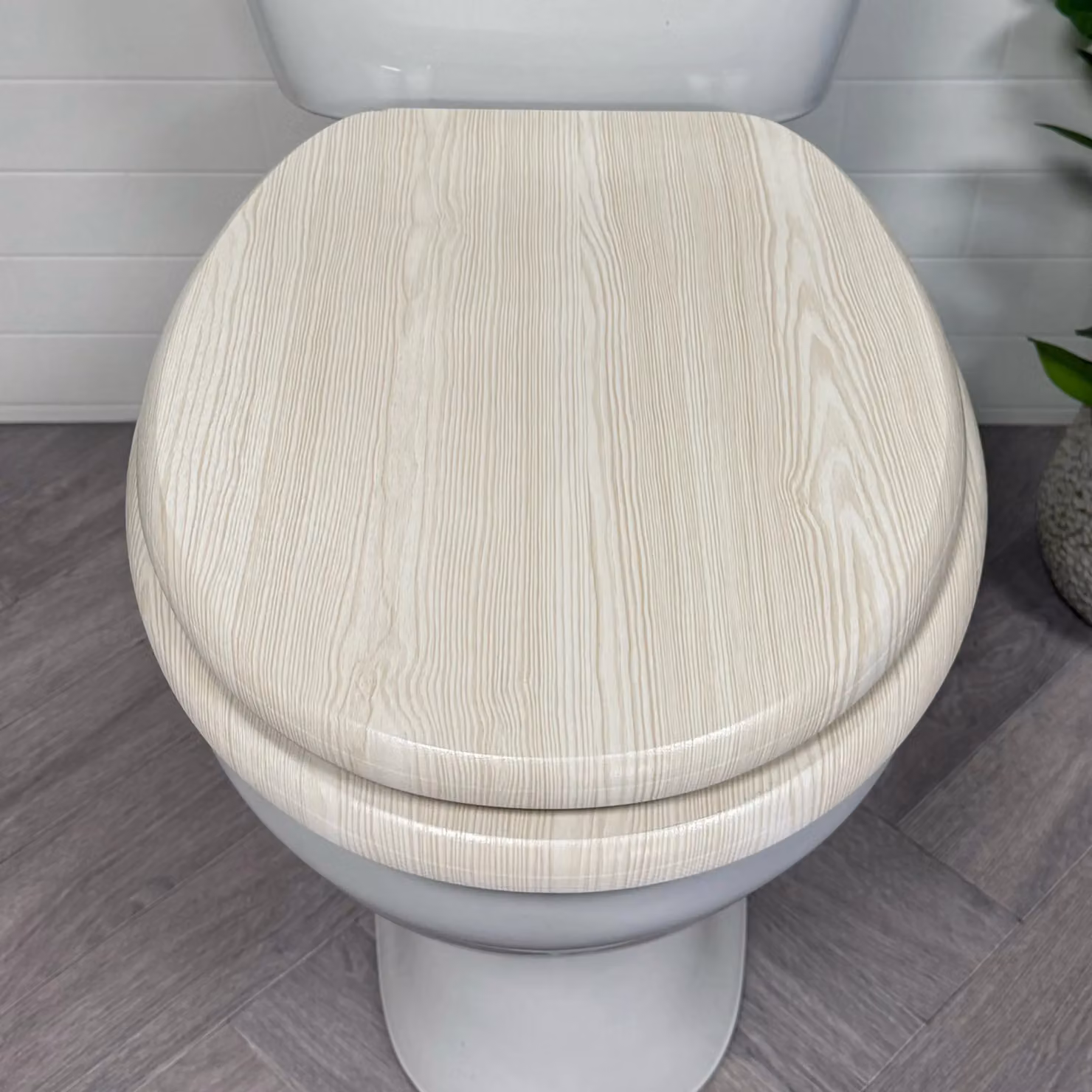 Showerdrape Norfolk Soft Close White Oak Wooden Toilet Seat – 2