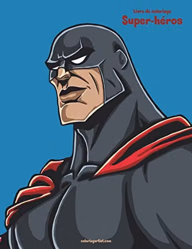 Createspace Super-héros 1 & 2 Superhero Colouring Book for Children, Multicolour