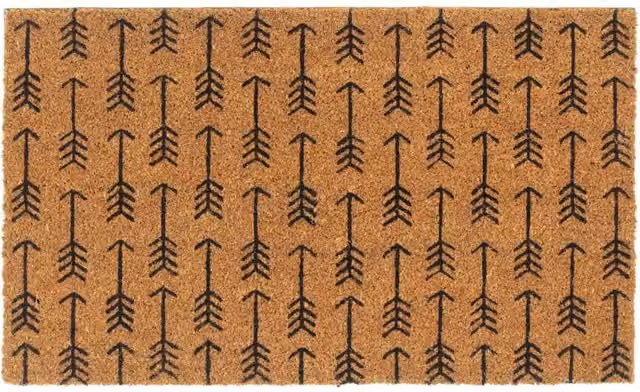 Berkfield Home Brown Tufted Coir Door Mat, W: 45 cm, D: 75 cm – 1