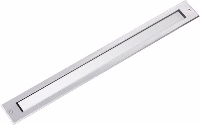 Faro Falls Integrated LED Recessed Outdoor Ground Light, Grey Aluminium, 3000K Warm White, IP67