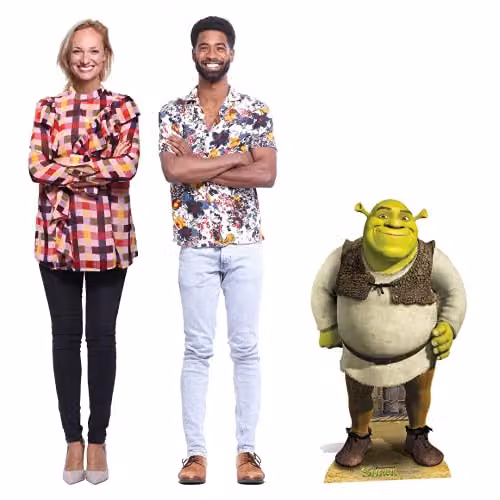 Star Cutouts SC917 Shrek Small Cardboard Cutout, Multicolour Party Decoration – 3
