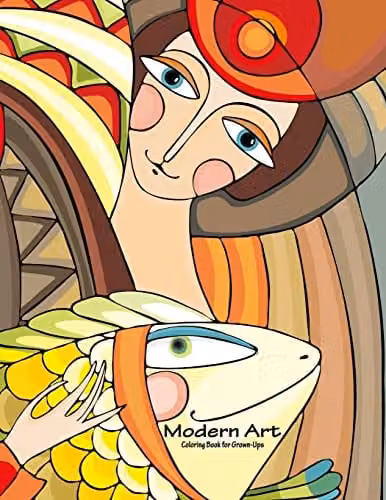 Modern Art Coloring Book for Grown-Ups Volume 1 by Createspace, Multicolour