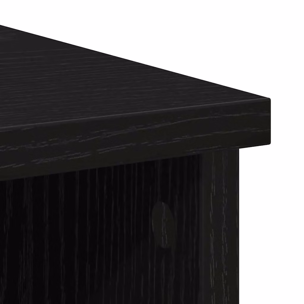 Berkfield Home Black Oak Sideboard with Drawer, W/D/H: 101 x 35 x 76 cm – 6