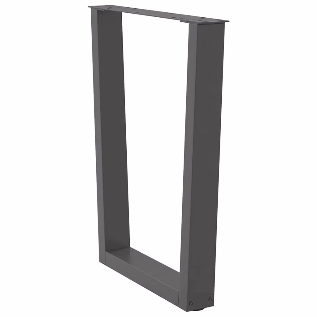 Berkfield Home V-Shape Dining Table Legs, 2 Piece Steel Set in Anthracite Black, H: 72-73.3 cm x W: 70 cm – 3