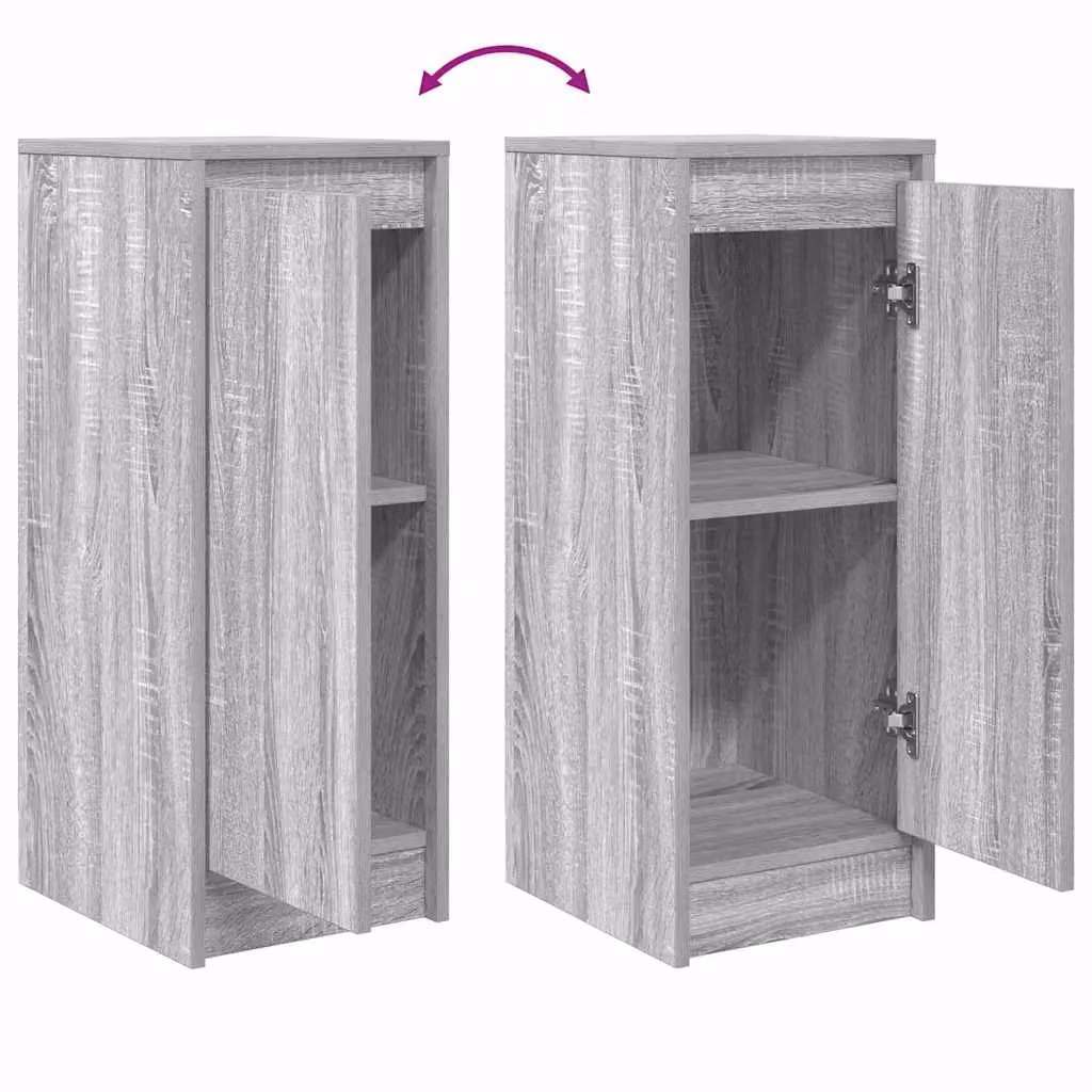 Berkfield Home Grey Sonoma Sideboard in Engineered Wood W/D/H: 29.5 x 34 x 76 cm – 3