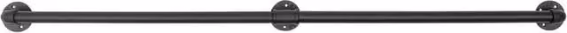 VOGREX Black Modern Wall Mounted Indoor Outdoor Round Stair Handrail, Length: 152.4 cm – 1
