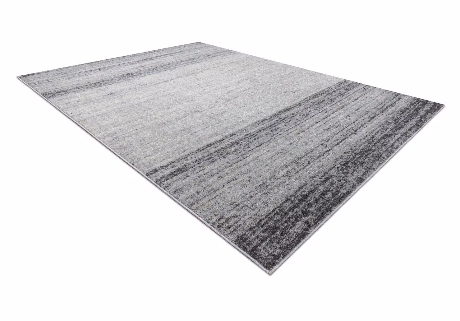 RugsX Fusion Abstract Modern Grey Polypropylene Rectangular Rug W: 120 cm, L: 170 cm – 2