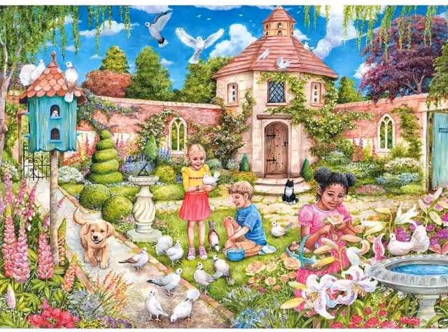 Dovecote 1000 Piece Jigsaw Puzzle in Yellow and Multicolour