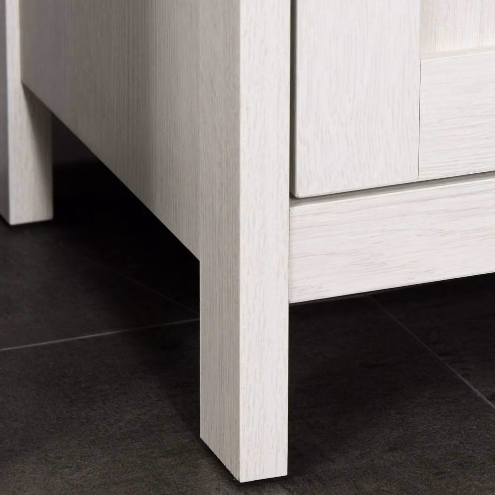 Wyld Haus Salata Tall Bathroom Storage Cabinet in Antique White with Mirror and Internal Shelves, H 161 x W 32 x D 30 cm – 7
