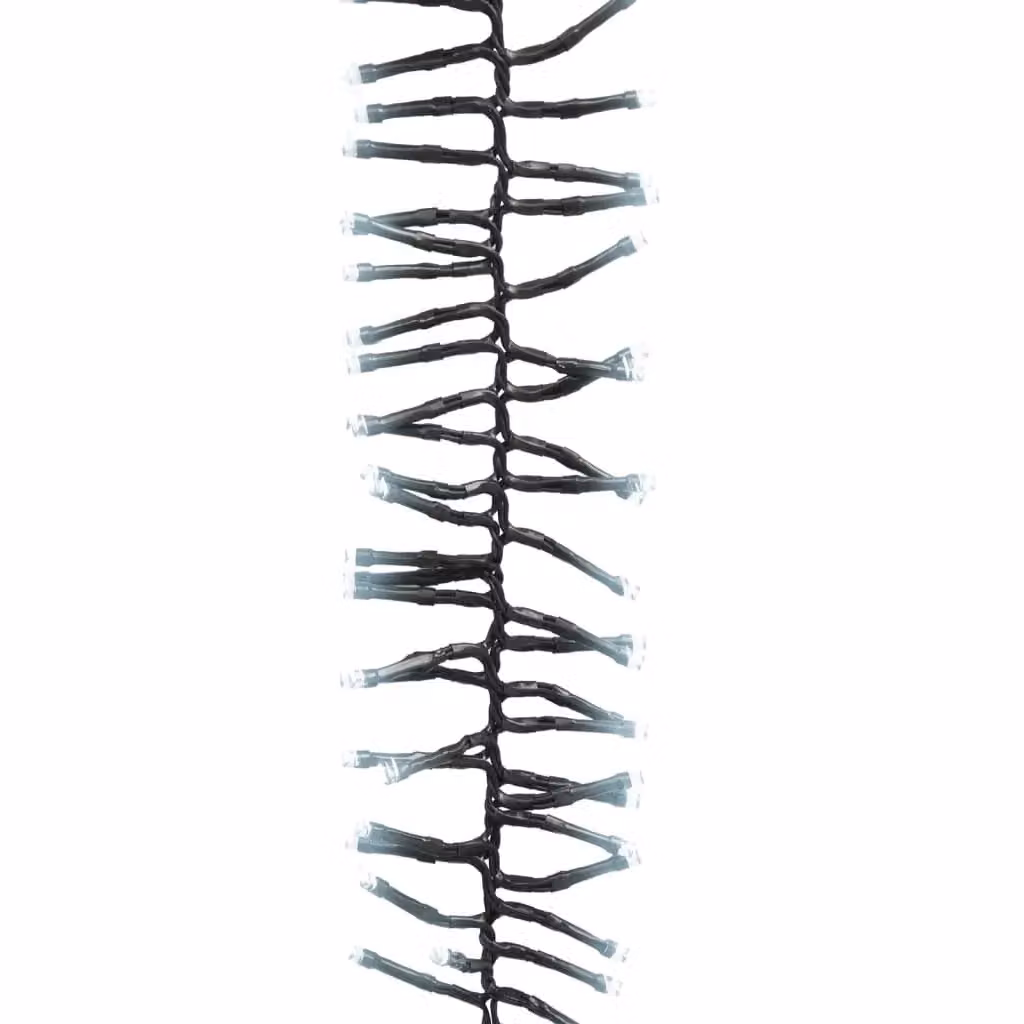 Berkfield Home LED Cluster String with 400 Cool White LEDs, 7.4 m PVC – 3
