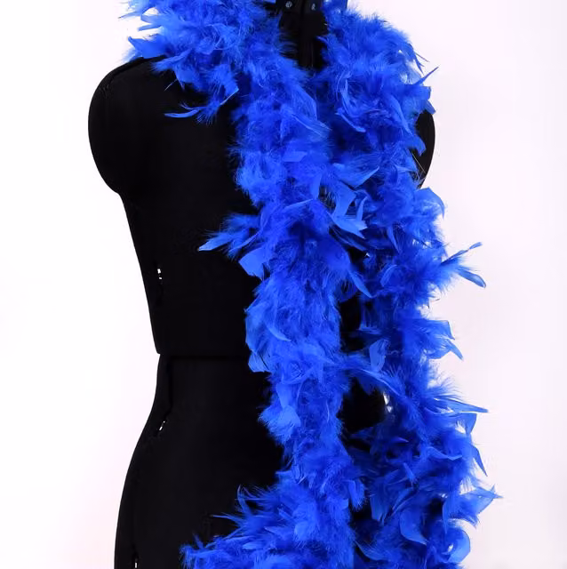 Trimits Blue Marabou Feather Boa for Party and Glamour Wear