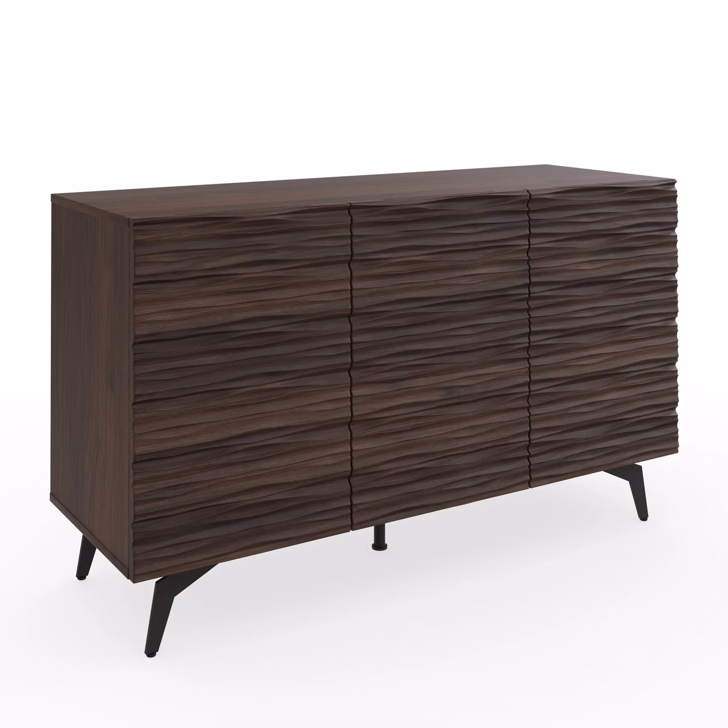 GFW Bantham Mid-Century Walnut Sideboard with Soft-Close Drawers – 2