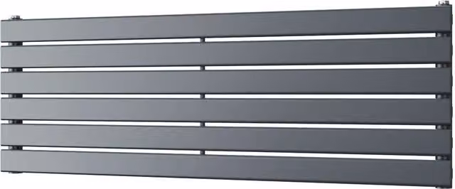 Typhoon Axis Anthracite Single Panel Horizontal Radiator, W: 120 cm, H: 40.8 cm, D: 25.4 cm