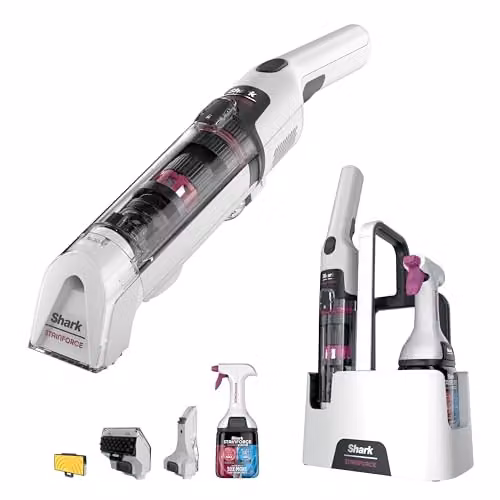 Shark StainForce Cordless Spot Cleaner, Lightweight and Portable Rechargeable White Spot and Stain Cleaner for Car Use – 1