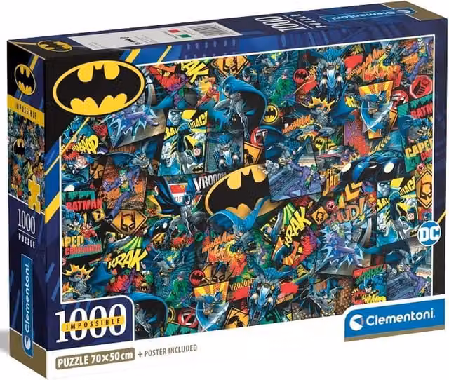 Clementoni Batman 1000 Piece Multicolour Jigsaw Puzzle