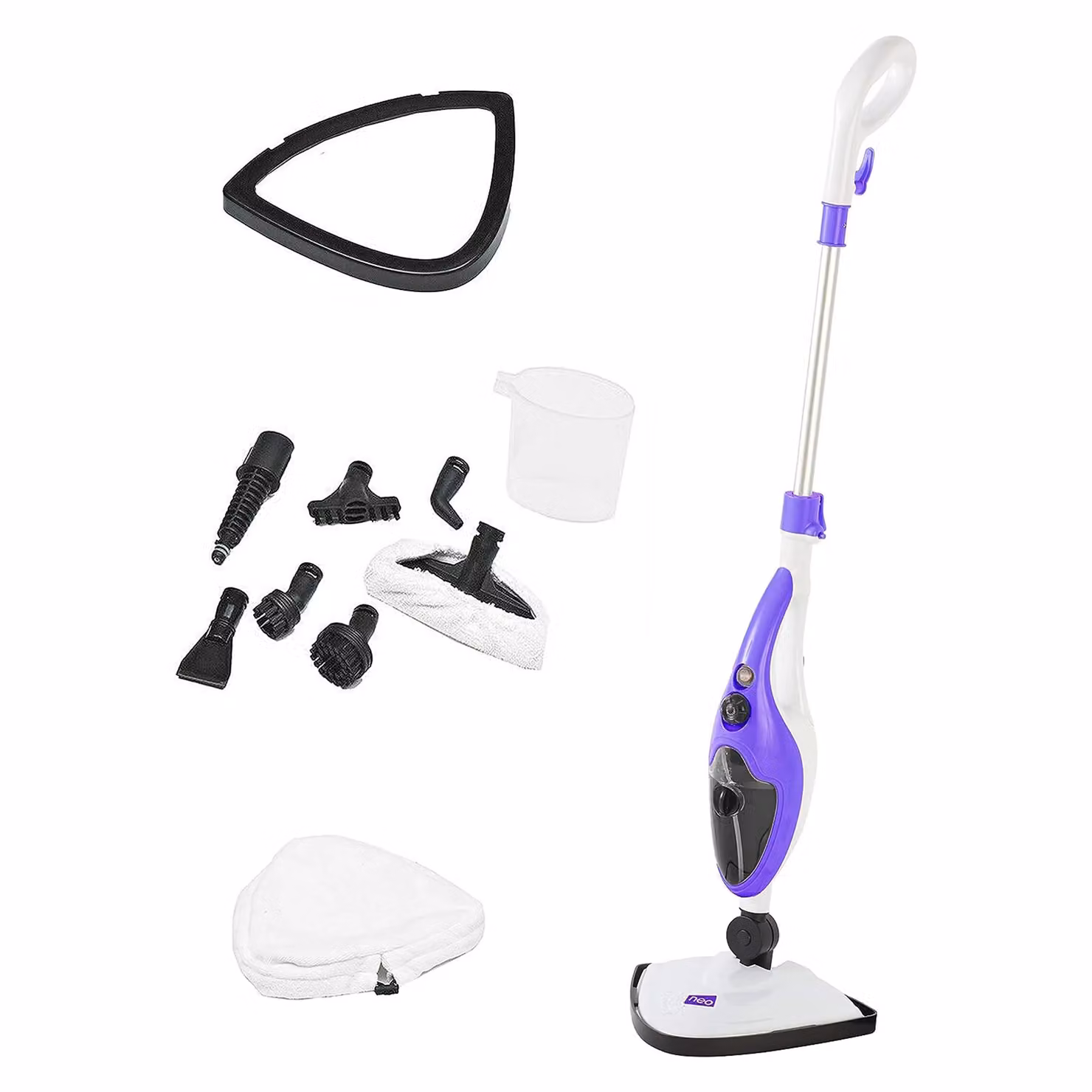 Neo 10 in 1 1500W Hot Steam Mop Cleaner and Hand Steamer, Purple – 2