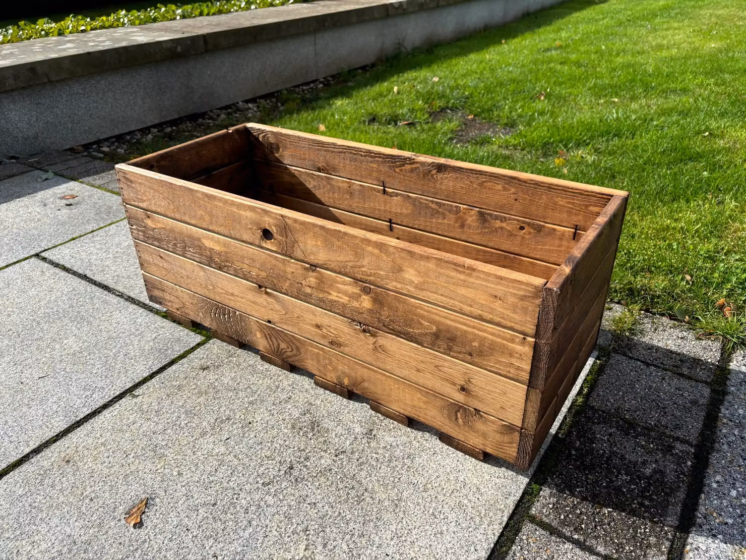 Charles Taylor Large Jumbo Open Wooden Garden Vegetable Trough Planter, Brown – 2
