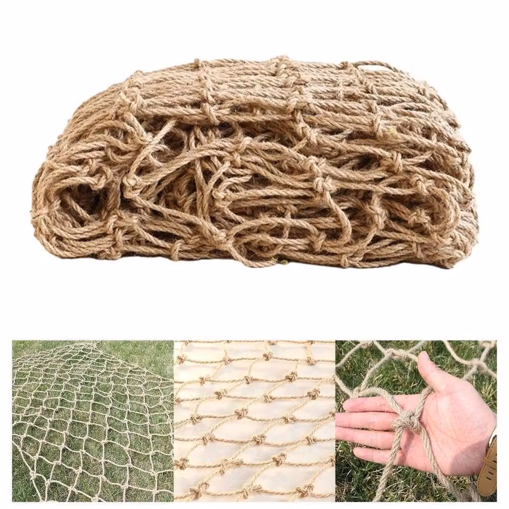 SPETLEK Natural Jute Plant Support Trellis Netting in Beige, W: 100 cm x H: 15 cm – 3