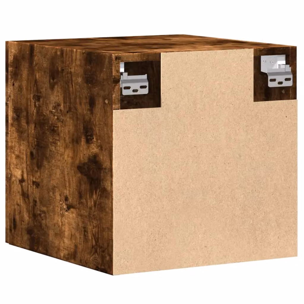 Berkfield Home Wall Cabinet in Smoked Oak Brown, W/D/H: 40 x 40 x 42.5 cm – 4