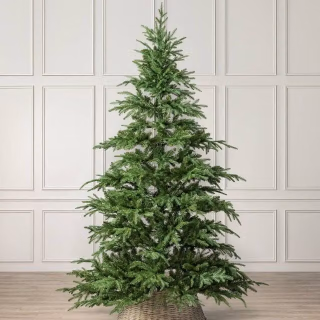 Christow Realistic Nordmann Fir Artificial Christmas Tree in Green, Height: 124 cm – 1