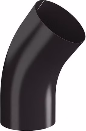 Lindab Steel Conical Downpipe Bend 45 - 87mm Coffee Brown
