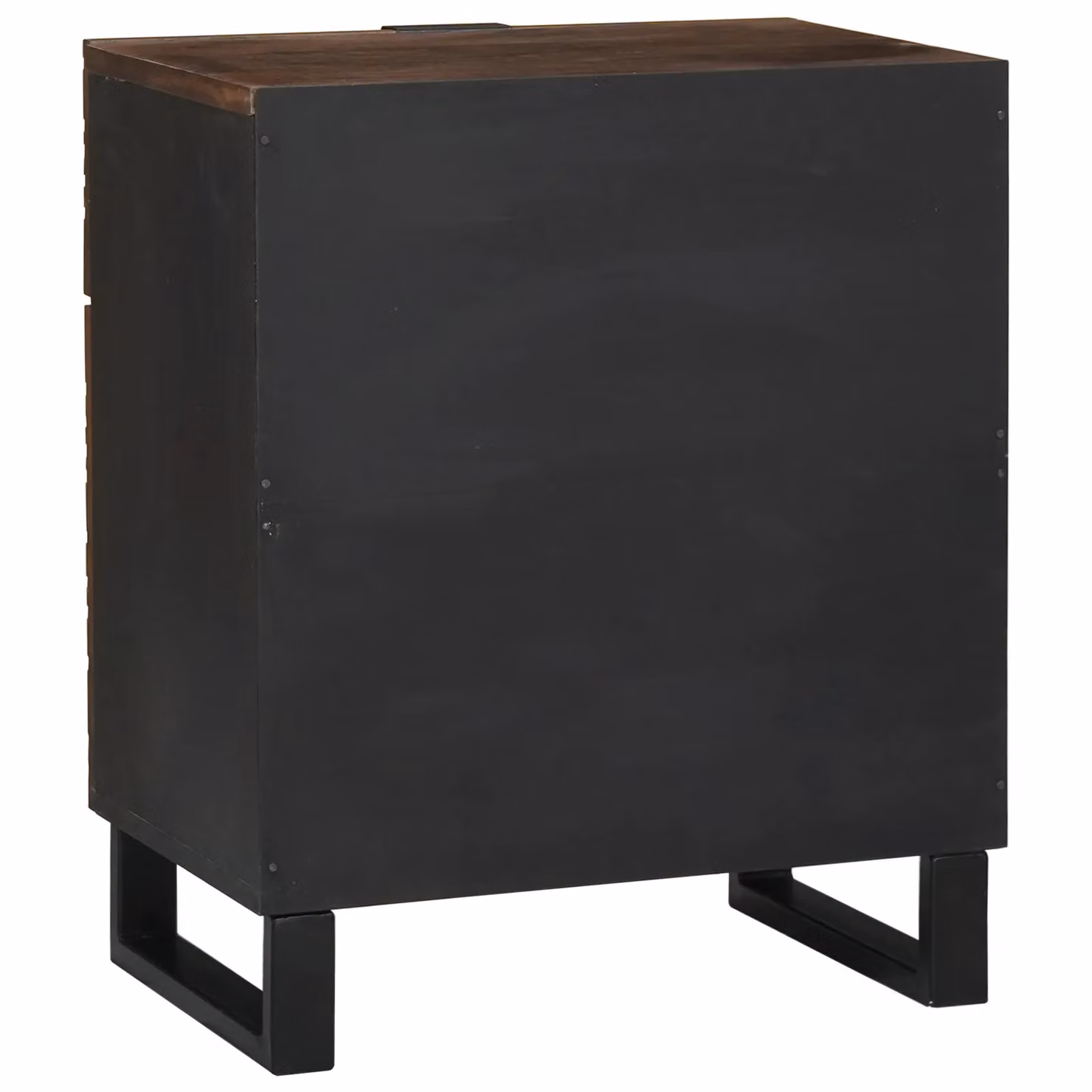 Berkfield Home Bedside Cabinet in Brown Solid Walnut Wood W/D/H: 50 x 33 x 60 cm – 4