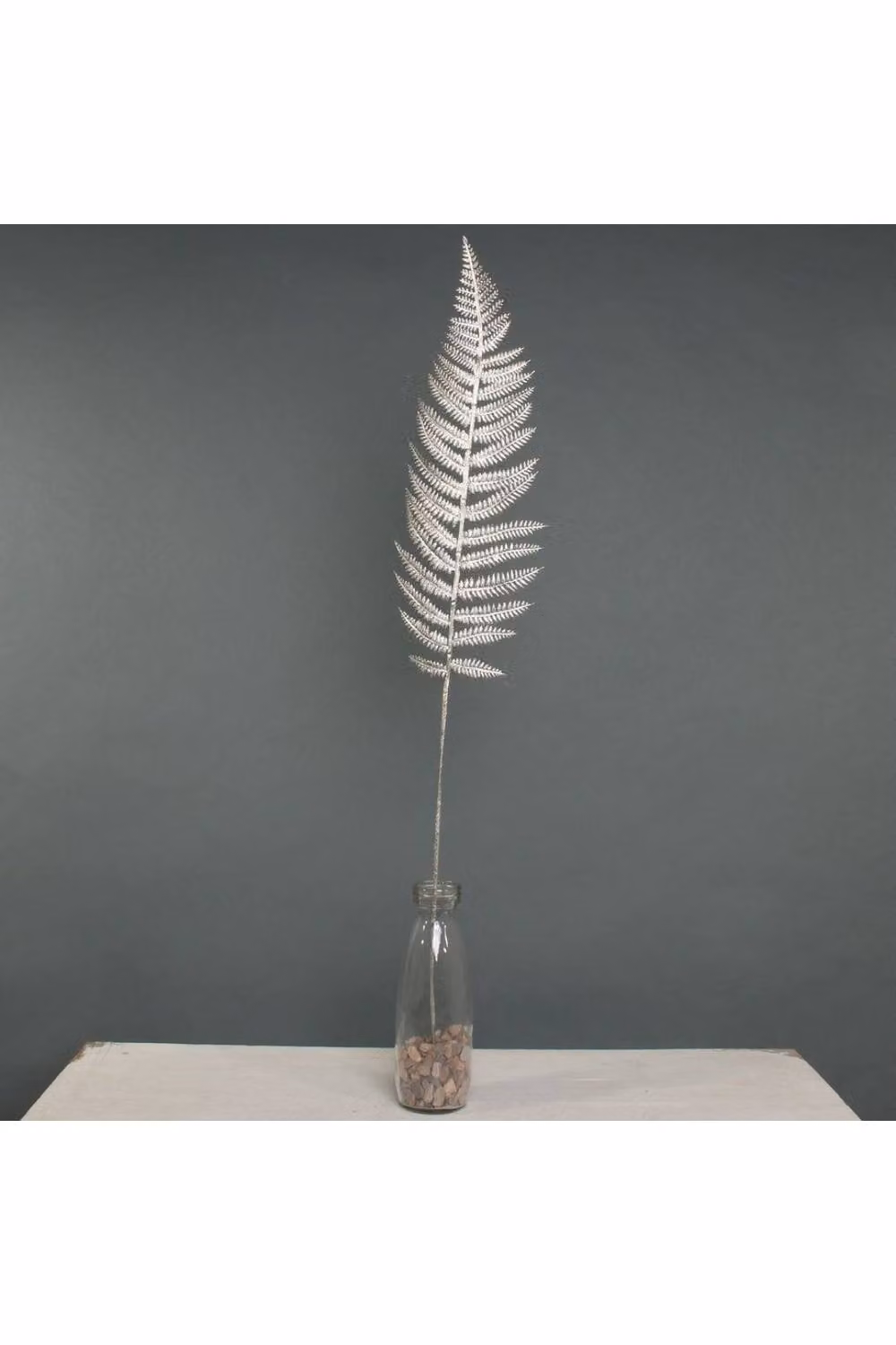 KDMD Metallic Fern Leaf Stem in Silver, 4 Pack – 2