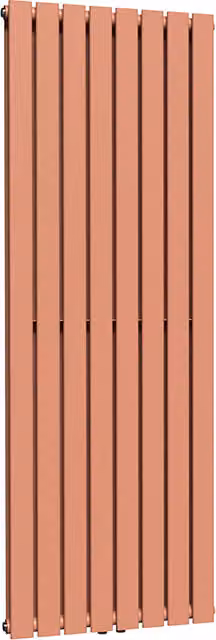Lux Heat Coral Coloured Vertical Steel Radiator, H 160 cm x W 56 cm