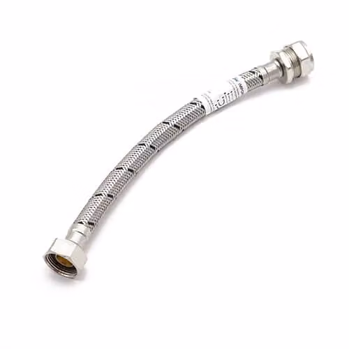 Primaflow Flexible Tap Connector, Silver, 22mm x 3/4" x 30 cm