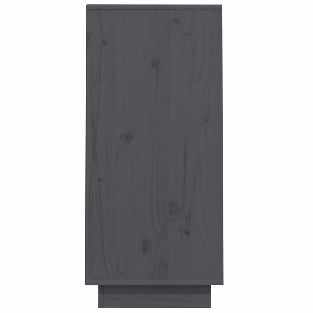 Berkfield Home Beautiful Console Cabinet in Grey Solid Pine Wood, W/D/H: 60 x 34 x 75 cm – 3