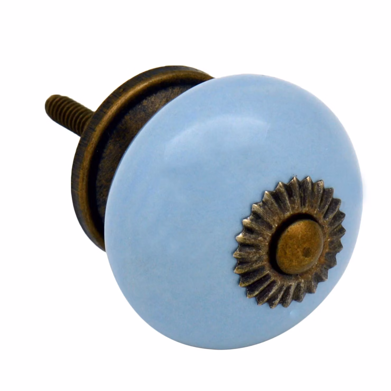 Nicola Spring Blue Ceramic Cabinet Knob – 2