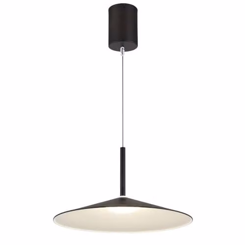 Netlighting Lampone Dome LED Pendant Light, Matt Black, Height Adjustable, 47.5 cm Diameter – 1